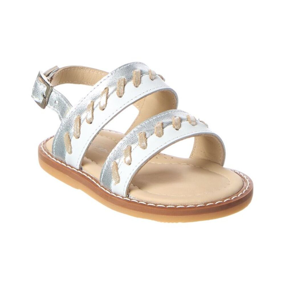 Elephantito Larissa Leather Sandal, White